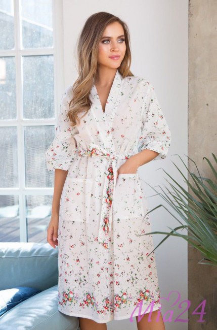 Халат домашний женский из хлопка Mia-Mia "Daisy" 16317 Халат домашний женский из хлопка Mia-Mia "Daisy" 16317