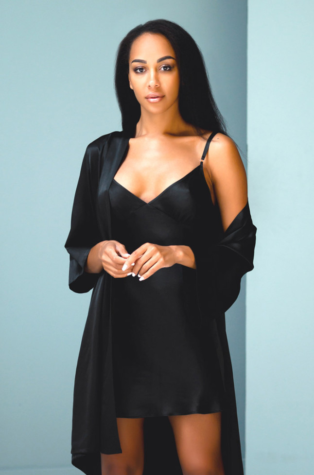 Халат шелковый женский Mia-Mia "Vanda"15183