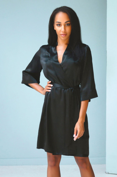 Халат шелковый женский Mia-Mia "Vanda"15183