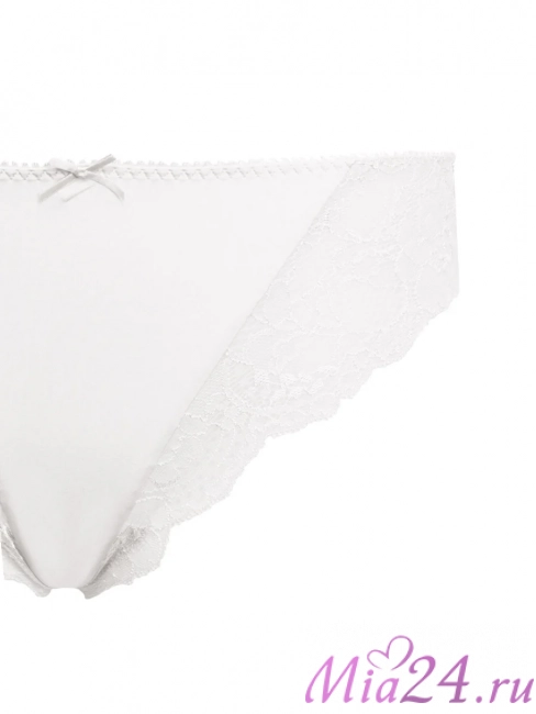 Кружевные трусики-слип Sielei "Pure Love" 1975 белый