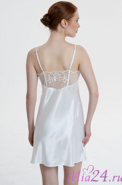 Сорочка женская шелковая Mia-Amore "Regina" 3900 белый Сорочка женская шелковая Mia-Amore "Regina" 3900 белый