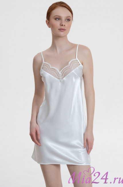 Сорочка женская шелковая Mia-Amore "Regina" 3900 белый Сорочка женская шелковая Mia-Amore "Regina" 3900 белый