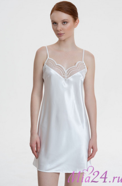 Сорочка женская шелковая Mia-Amore "Regina" 3900 белый Сорочка женская шелковая Mia-Amore "Regina" 3900 белый
