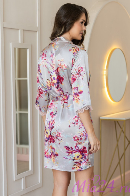 Халат женский шелковый Mia-Amore "Grace" 3133