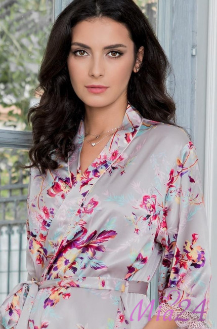 Халат женский шелковый Mia-Amore "Grace" 3133