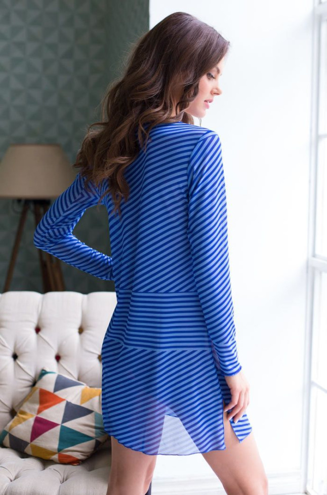 19085 Пляжная туника "Doris" blue