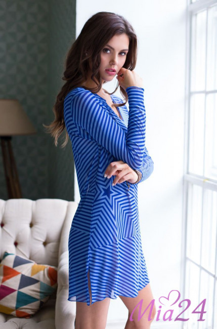 19085 Пляжная туника "Doris" blue 19085 Пляжная туника "Doris" blue