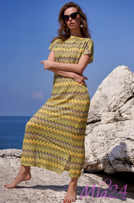 Туника длинная Mia-Amore"Missoni" 8244 желтый