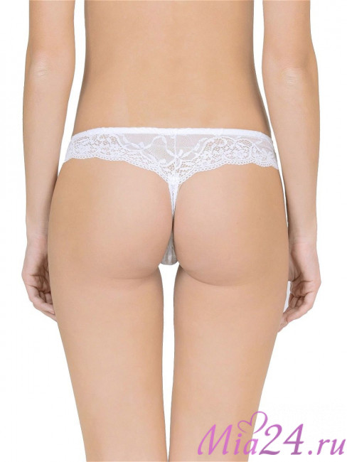 Трусы стринг кружевные Lormar "Class" белый Трусы стринг кружевные Lormar "Class" белый