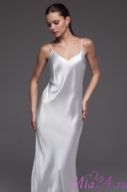 Сорочка длинная шелковая женская Mia-Amore "Estrella" 4288 белый Сорочка длинная шелковая женская Mia-Amore "Estrella" 4288 белый