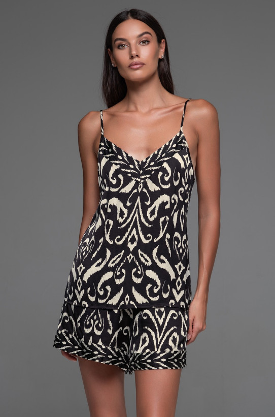 Пижама женская шелковая с шортами Mia-Amore "Salma" 4202