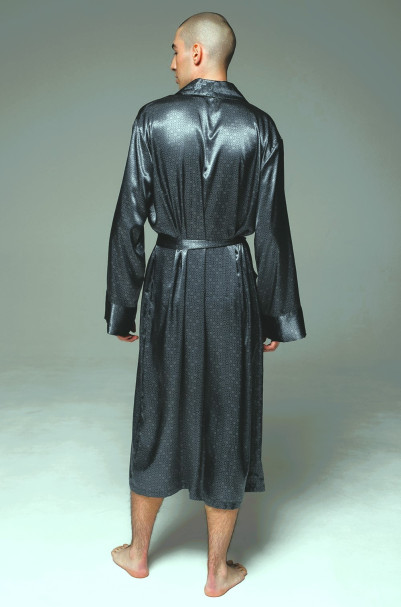 Халат мужской Marygold 4633 'Mia-Amore' - шелковый, длинный