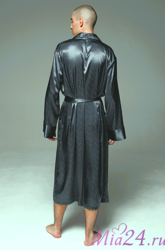 Халат мужской Marygold 4633 'Mia-Amore' - шелковый, длинный