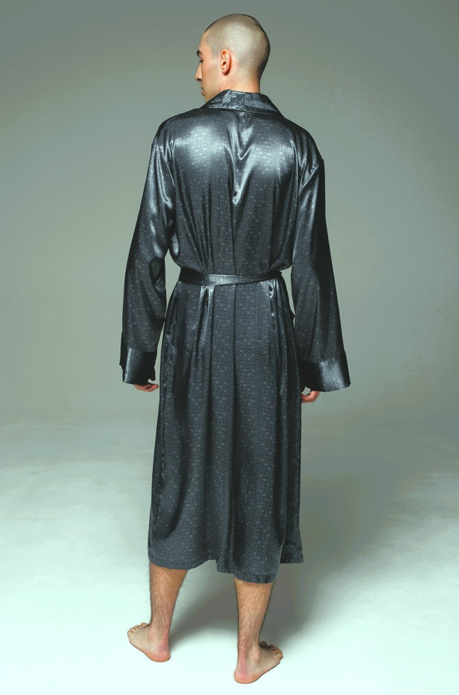 Халат мужской Marygold 4633 'Mia-Amore' - шелковый, длинный