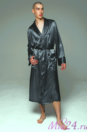 Халат мужской Marygold 4633 'Mia-Amore' - шелковый, длинный