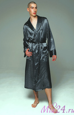 Халат мужской Marygold 4633 'Mia-Amore' - шелковый, длинный