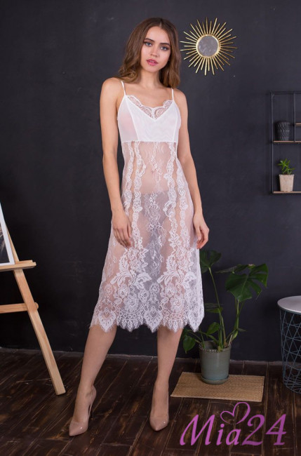 Сорочка женская кружевная Mia-Mia "Milana" 17664 шампань Сорочка женская кружевная Mia-Mia "Milana" 17664 шампань