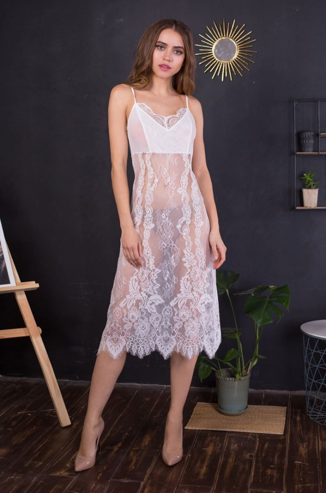 Сорочка женская кружевная Mia-Mia "Milana" 17664 шампань