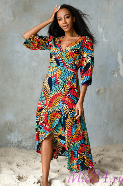 Платье домашнее женское из вискозы Mia-Mia "Dominica" 16443 Платье домашнее женское из вискозы Mia-Mia "Dominica" 16443