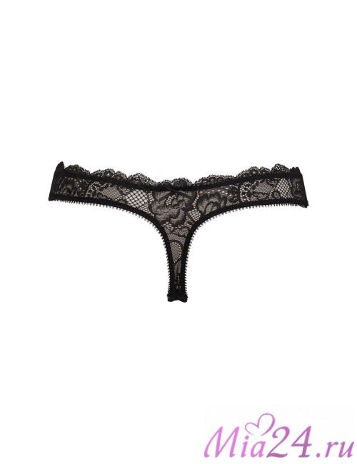 Трусики-стринг Sielei "Pure Love" 1973 черный Трусики-стринг Sielei "Pure Love" 1973 черный