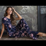 Короткий женский халат из вискозы Mia-Amore "Night Garden" 5193