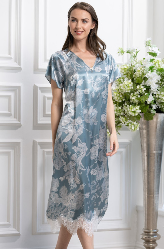 Платье домашнее шелковое Mia-Amore "Ninelle" 4127 мятный