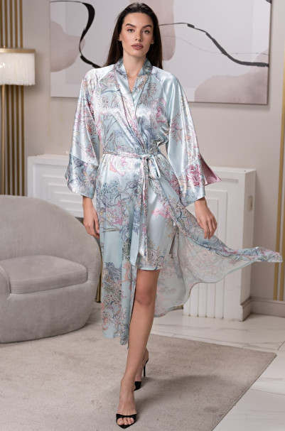 Халат женский длинный шелковая Mia-Amore "Gabriel" 4529