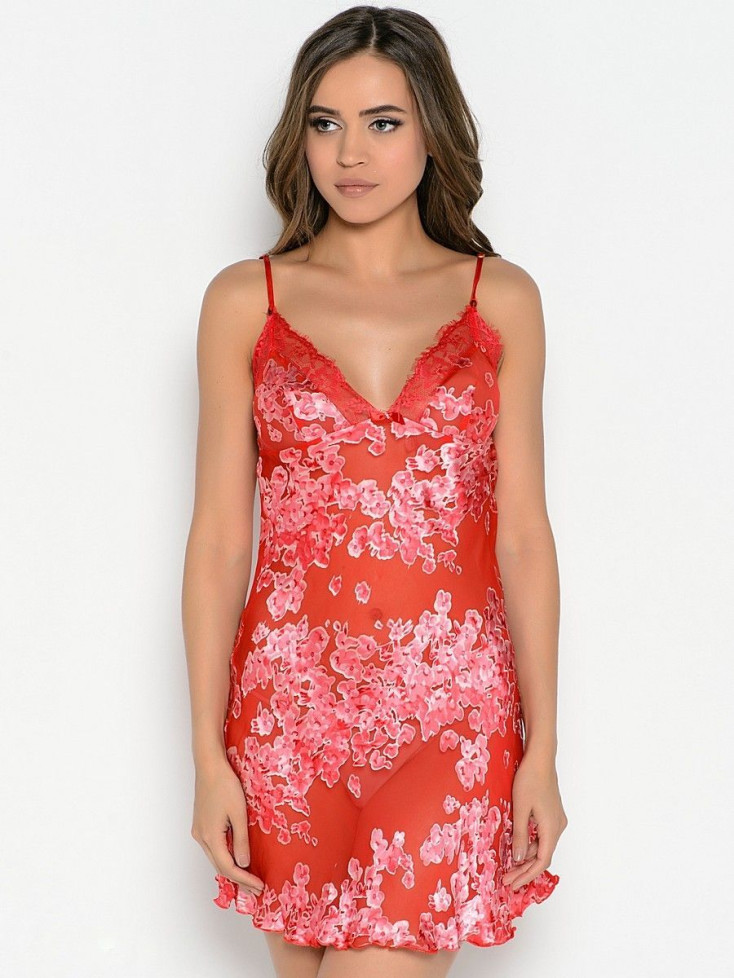 Сорочка женская шелковая Mia-Mia "Lucia" 15070 красный