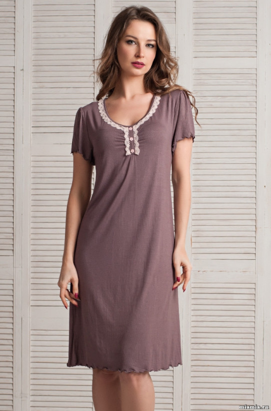 Сорочка женская с рукавчиком из вискозы с бамбуком "Reina" 174