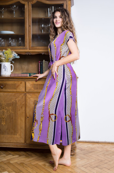 Туника женская длинная с коротким рукавом из вискозы Mia-Mia "Lilla" 16407