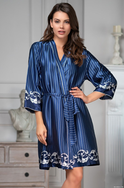 Халат короткий женский Mia-Amore "Barocco" 8613