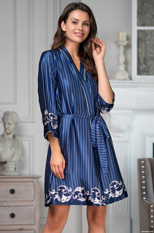 Халат короткий женский Mia-Amore "Barocco" 8613