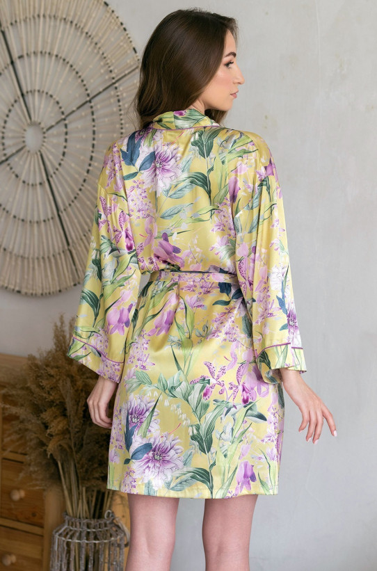 Халат женский шелковый Mia-Amore "Iolanta" 3953