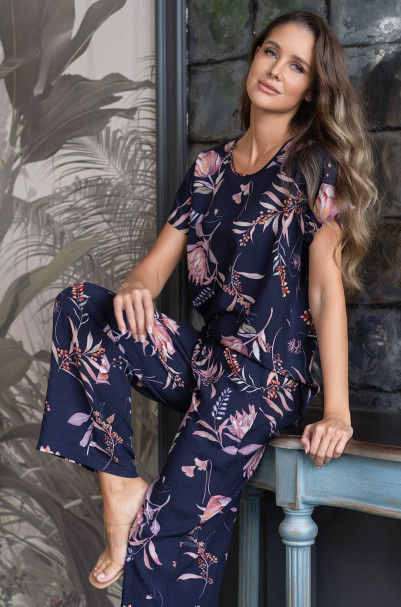 Комплект домашний женский из вискозы Mia-Amore "Night Garden" 5194