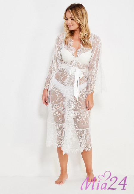 Халат кружевной длинный Mia-Amore "Chanel" 2033 белый Халат кружевной длинный Mia-Amore "Chanel" 2033 белый