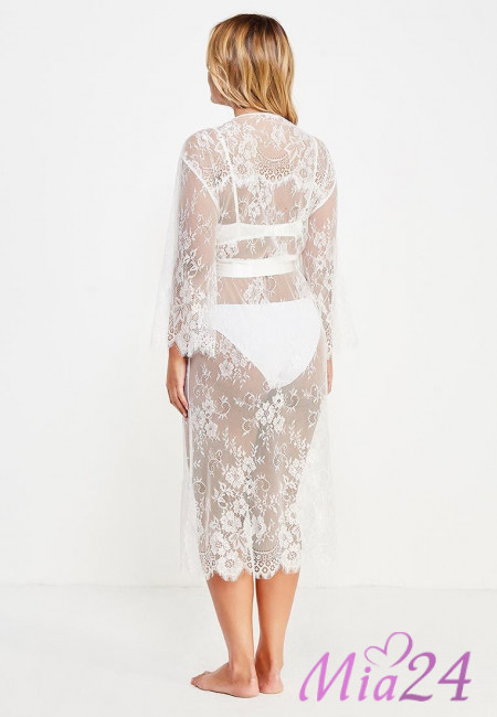 Халат кружевной длинный Mia-Amore "Chanel" 2033 белый Халат кружевной длинный Mia-Amore "Chanel" 2033 белый