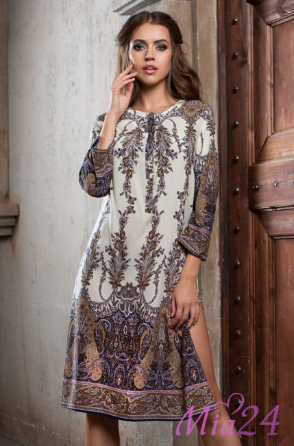 Туника домашняя женская из вискозы Mia-Mia "Shakira" 16075 синий