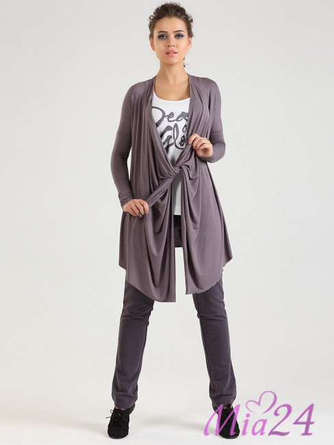 1502 Кардиган из трикотажа Grafite