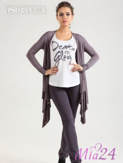 1502 Кардиган из трикотажа Grafite