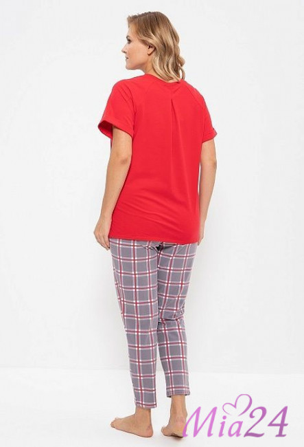 729 Комплект женский "Cleo" красные цветы