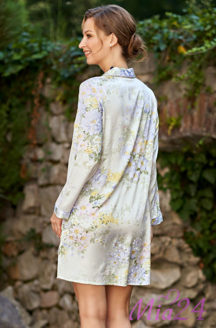 Халат на пуговицах шелковый Mia-Amore "Lilianna" 3257 Халат на пуговицах шелковый Mia-Amore "Lilianna" 3257