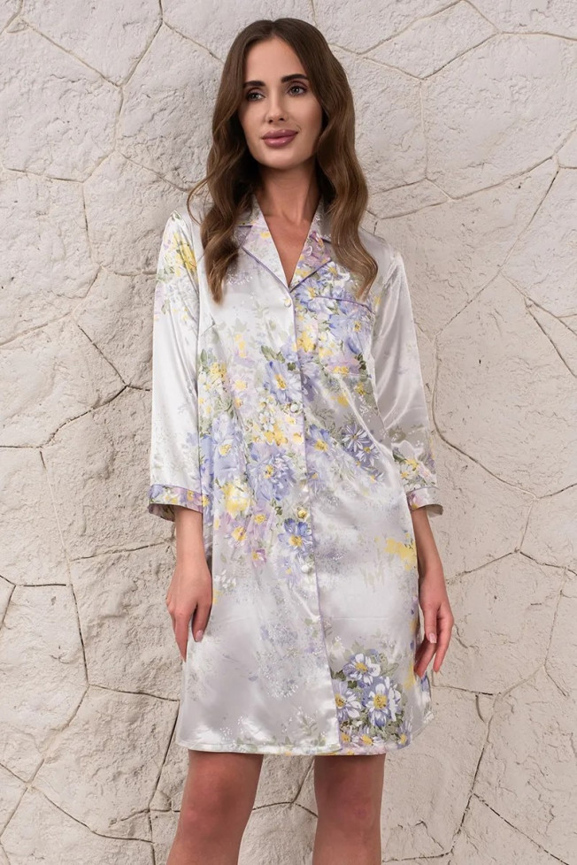 Халат на пуговицах шелковый Mia-Amore "Lilianna" 3257