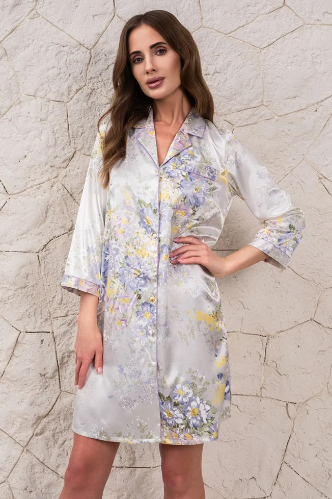 Халат на пуговицах шелковый Mia-Amore "Lilianna" 3257