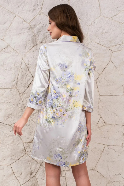 Халат на пуговицах шелковый Mia-Amore "Lilianna" 3257