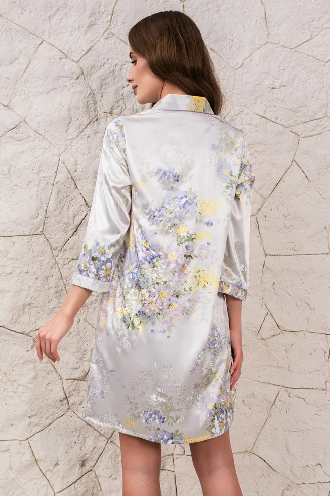 Халат на пуговицах шелковый Mia-Amore "Lilianna" 3257