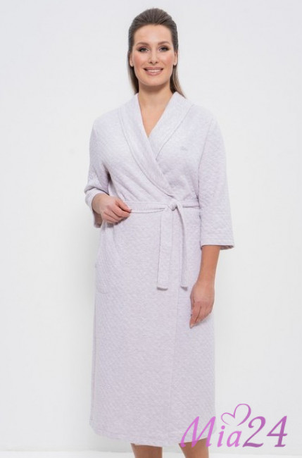 Халат домашний женский "Cleo" 843 бежевый Халат домашний женский "Cleo" 843 бежевый