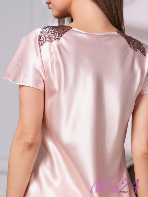 Комплект домашний шелковый Mia-Amore "Marilin" 3106 пудровый