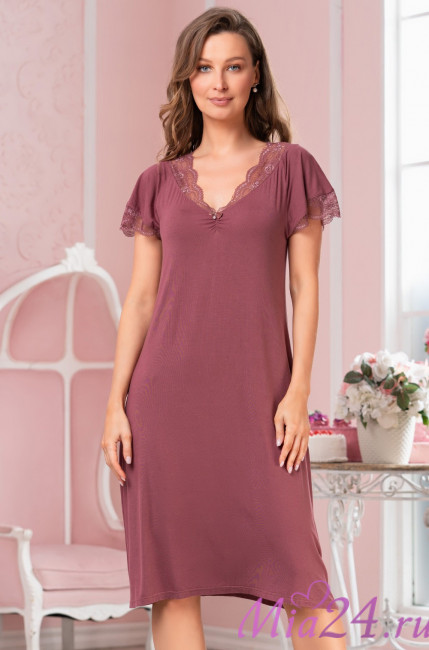 Сорочка женская из вискозы Mia-Amore "Leticia" 1675 какао