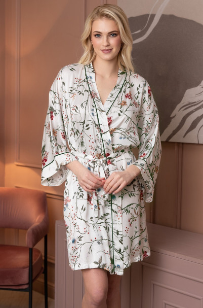 Халат женский из шелка с вискозой Mia-Amore "Melody" 3933