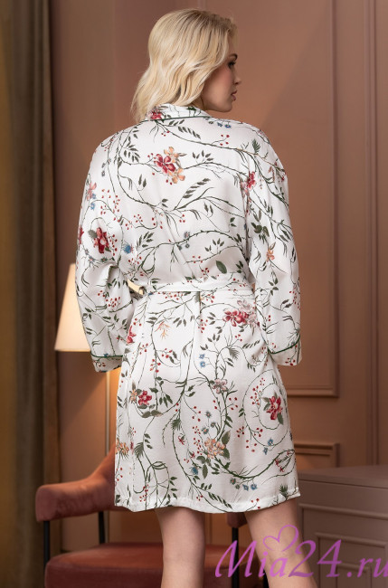 Халат женский из шелка с вискозой Mia-Amore "Melody" 3933